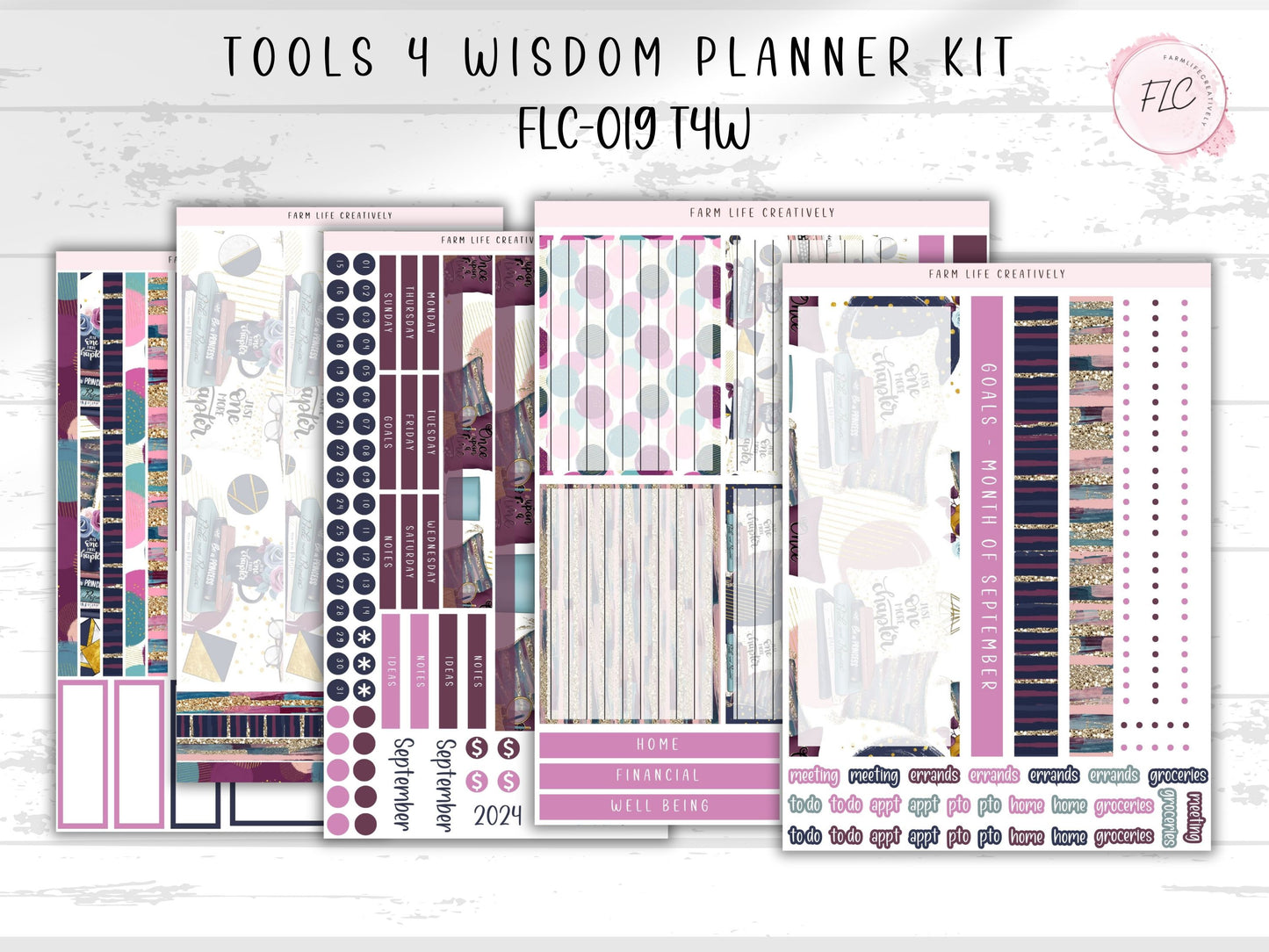 Tools 4 Wisdom Planner Stickers - September