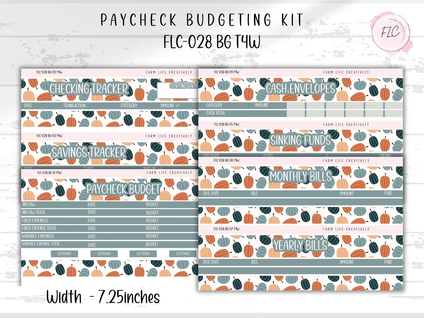 Build Your Budget Sticker Kit - Pumpkins