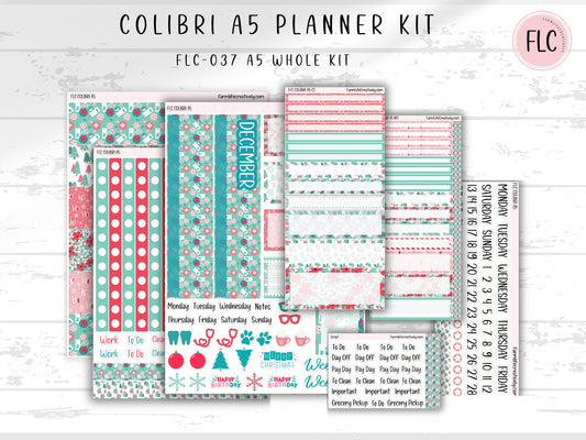 Colibri A5 Planner Stickers - Christmas Joy