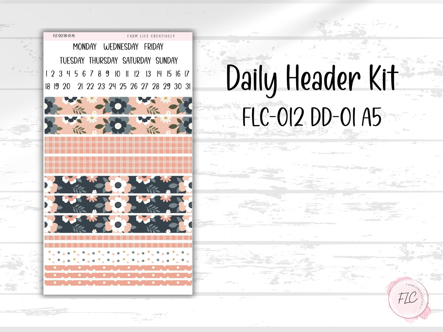 All In Bloom A5 Daily Duo Planner Kit