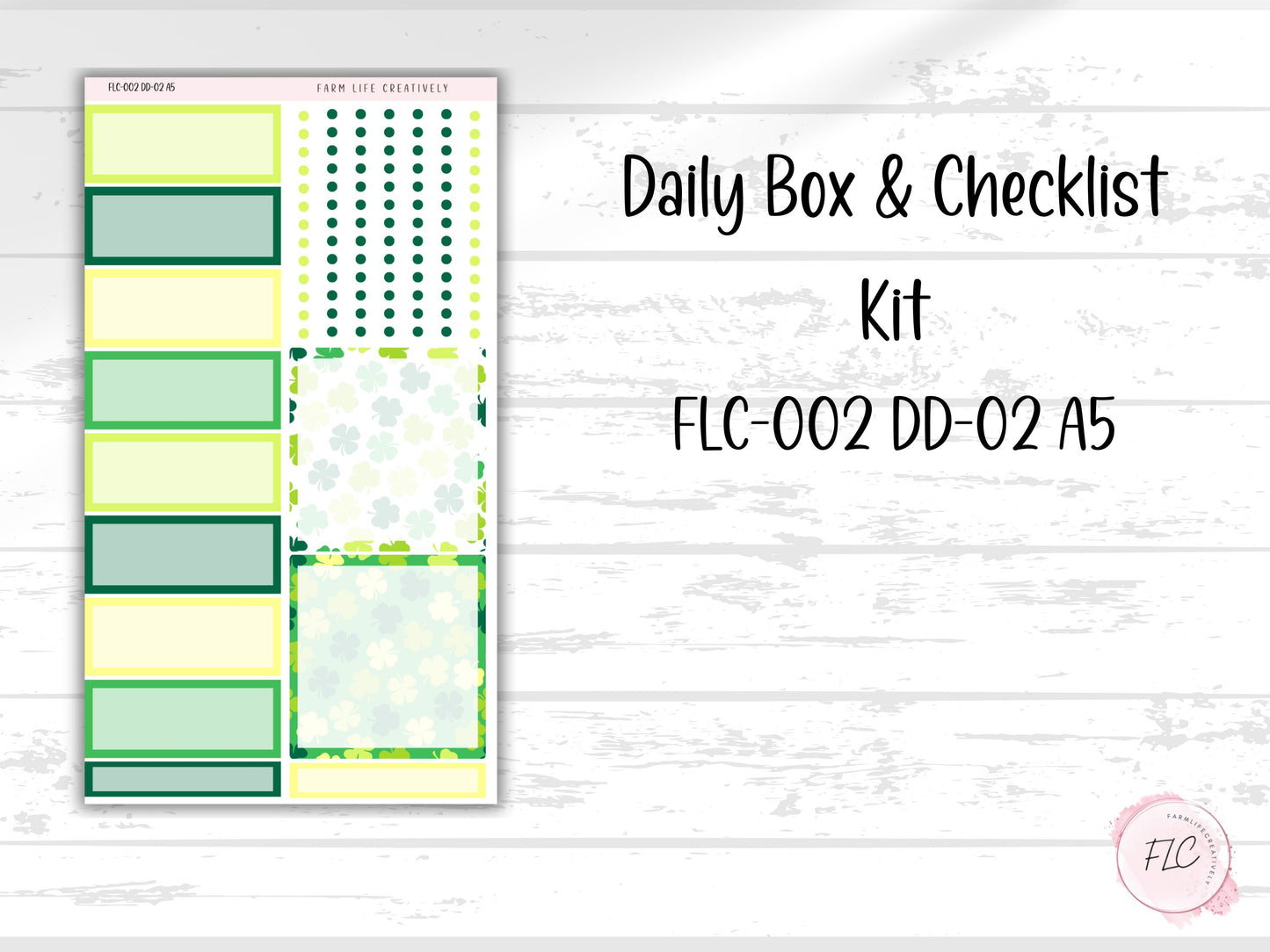 Lucky Clover A5 Daily Duo Planner Kit