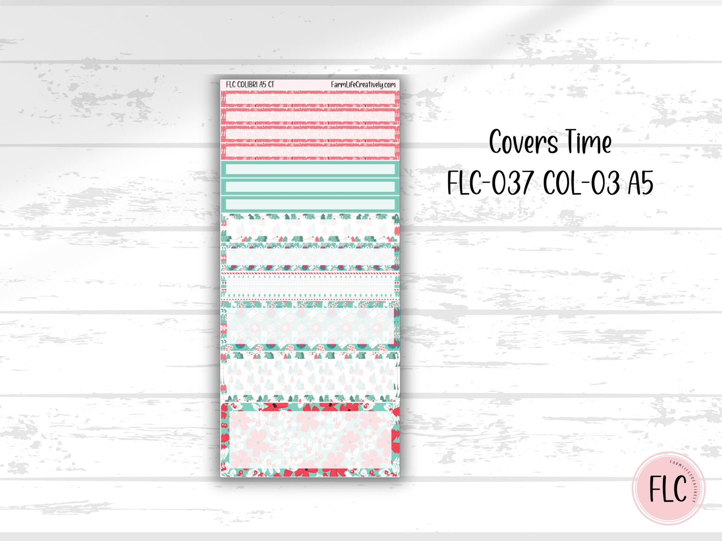 Colibri A5 Planner Stickers - Christmas Joy