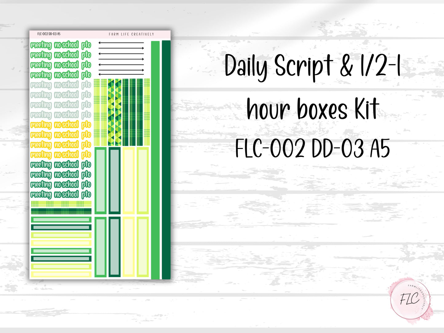 Lucky Clover A5 Daily Duo Planner Kit