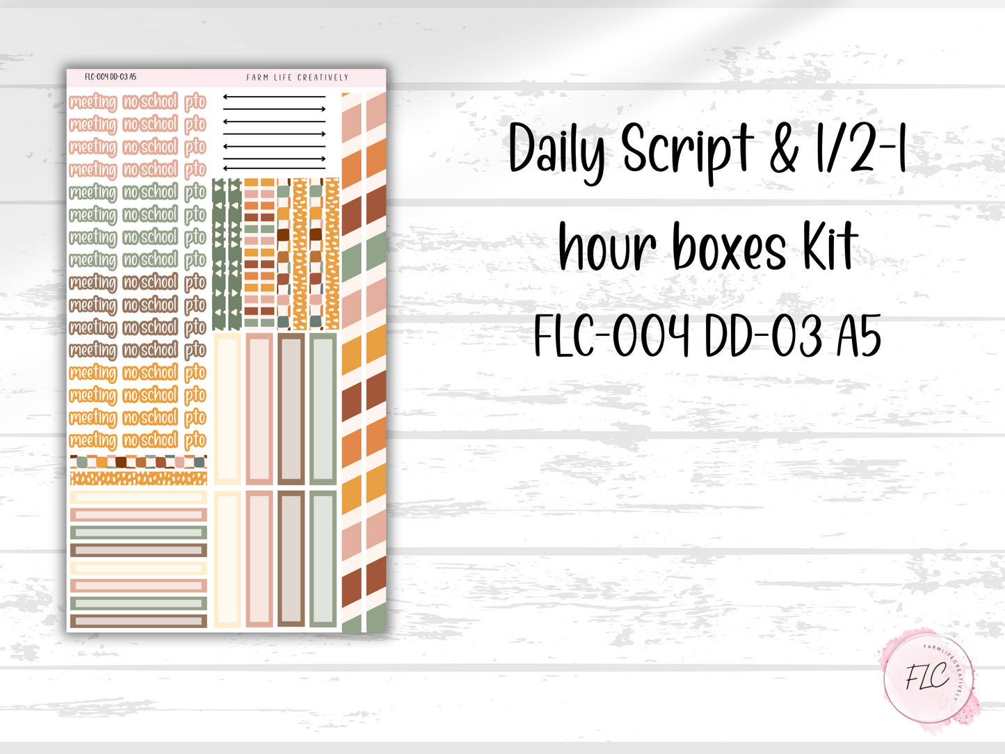 BOHO A5 Daily Duo Planner Kit