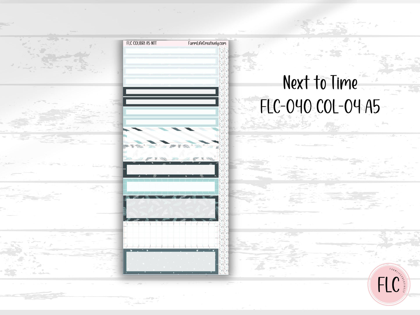 Colibri A5 Planner Stickers - January Winter