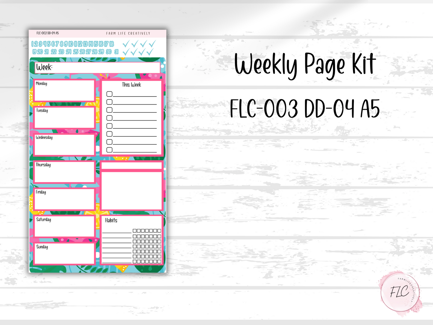 Watermelon Summer A5 Daily Duo Planner Kit