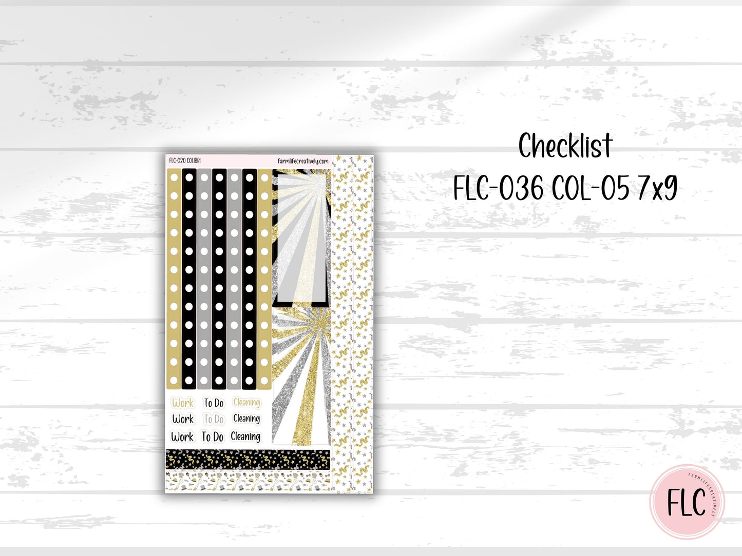 Colibri 7x9 Planner Stickers - January|New Year