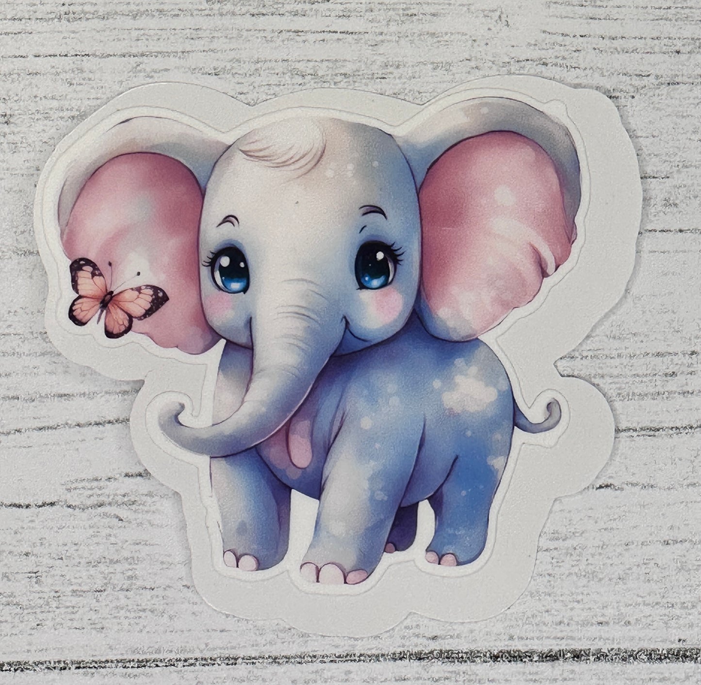 Easy Peel Elephant Sticker