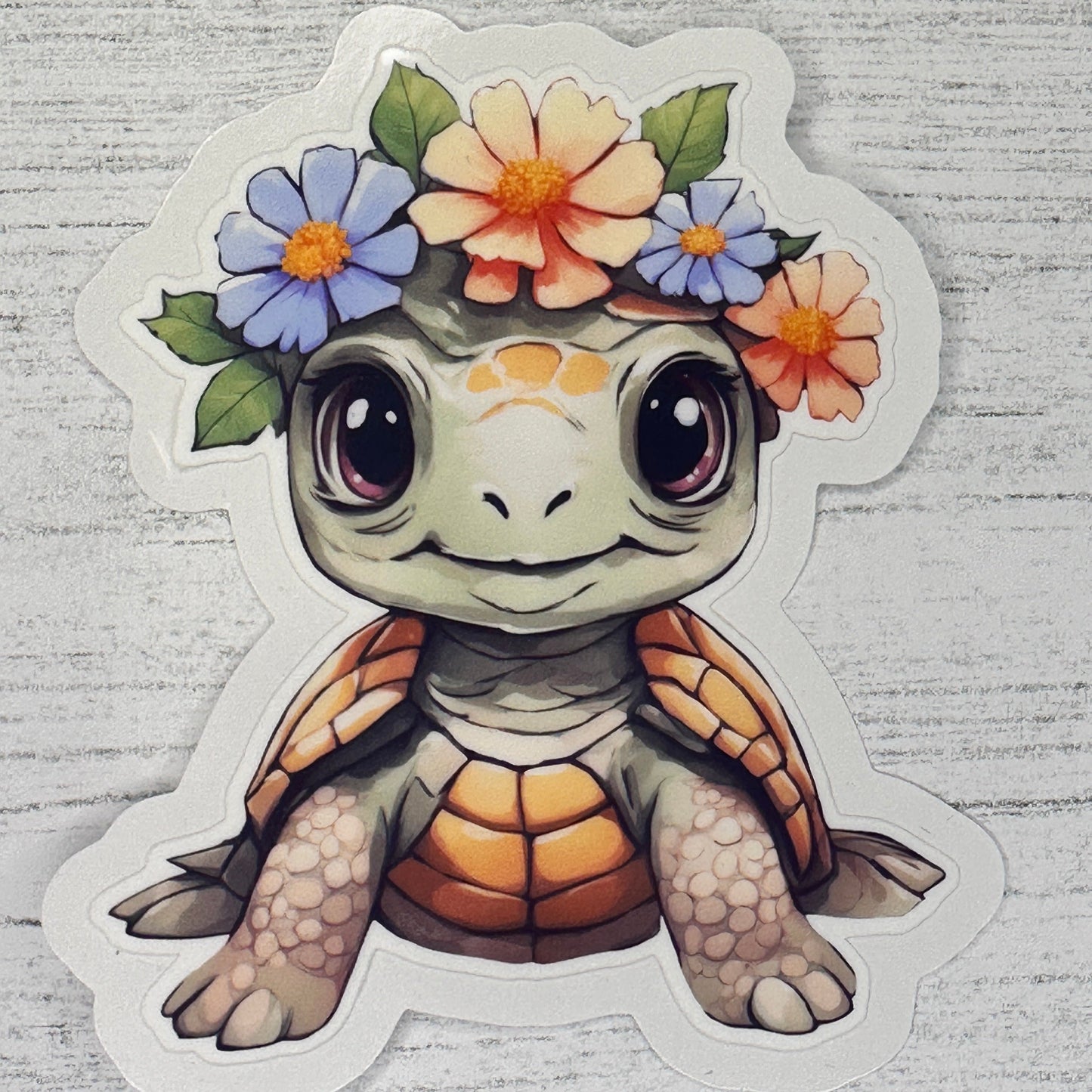 Easy Peel Sea Turtle Sticker