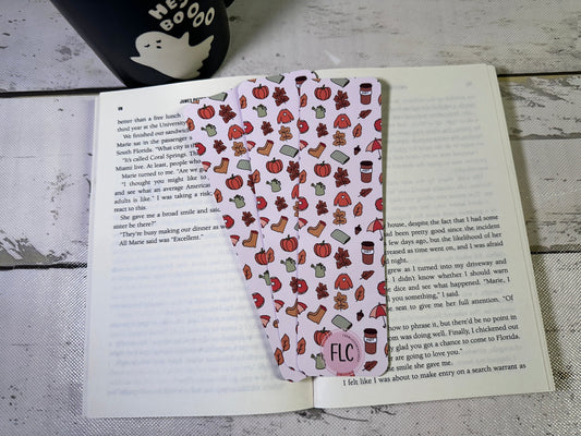 Cute Fall Leaves Bookmark