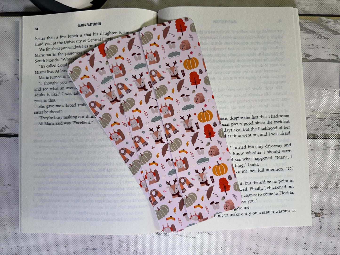 Cute Fall Deer Bookmark