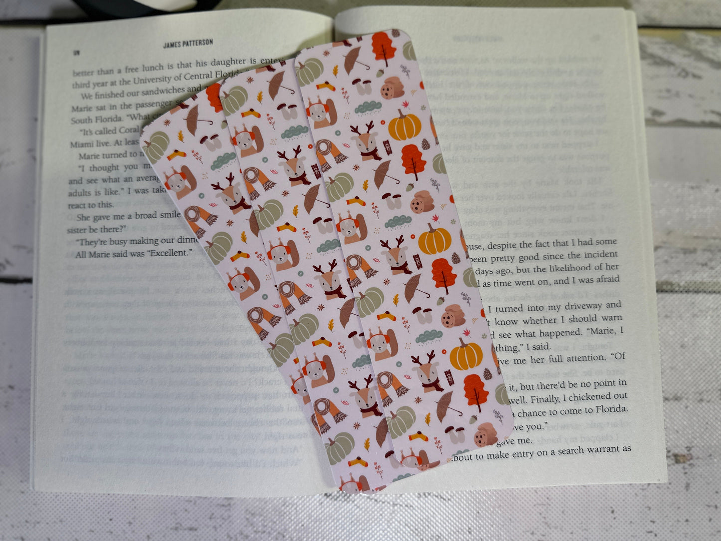 Cute Fall Deer Bookmark