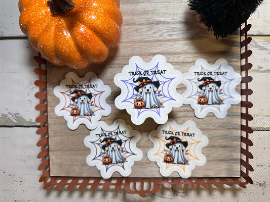 Easy Peel Pup Trick or Treat Sticker