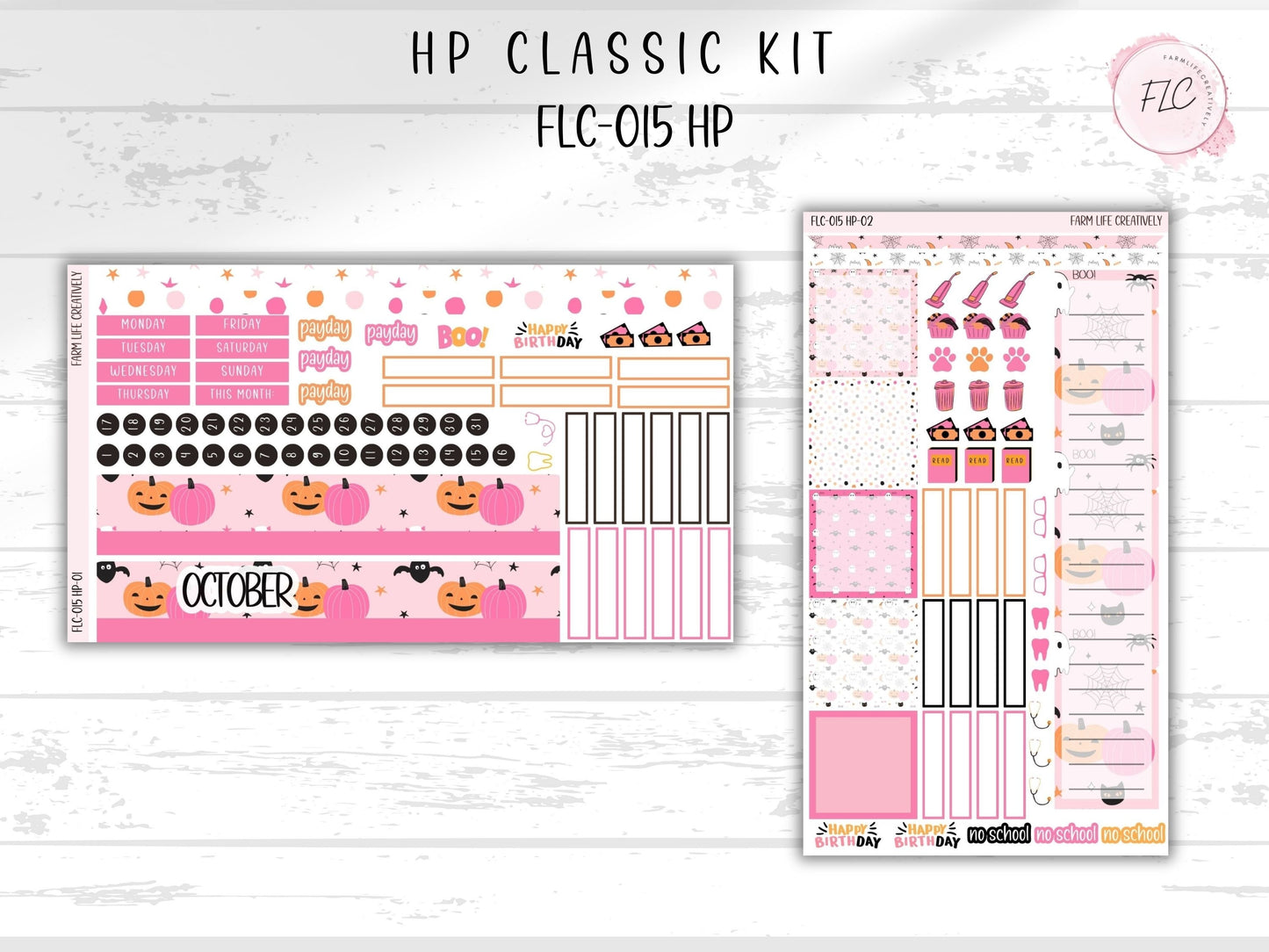 HP Classic Sticker Kit - Pink Halloween