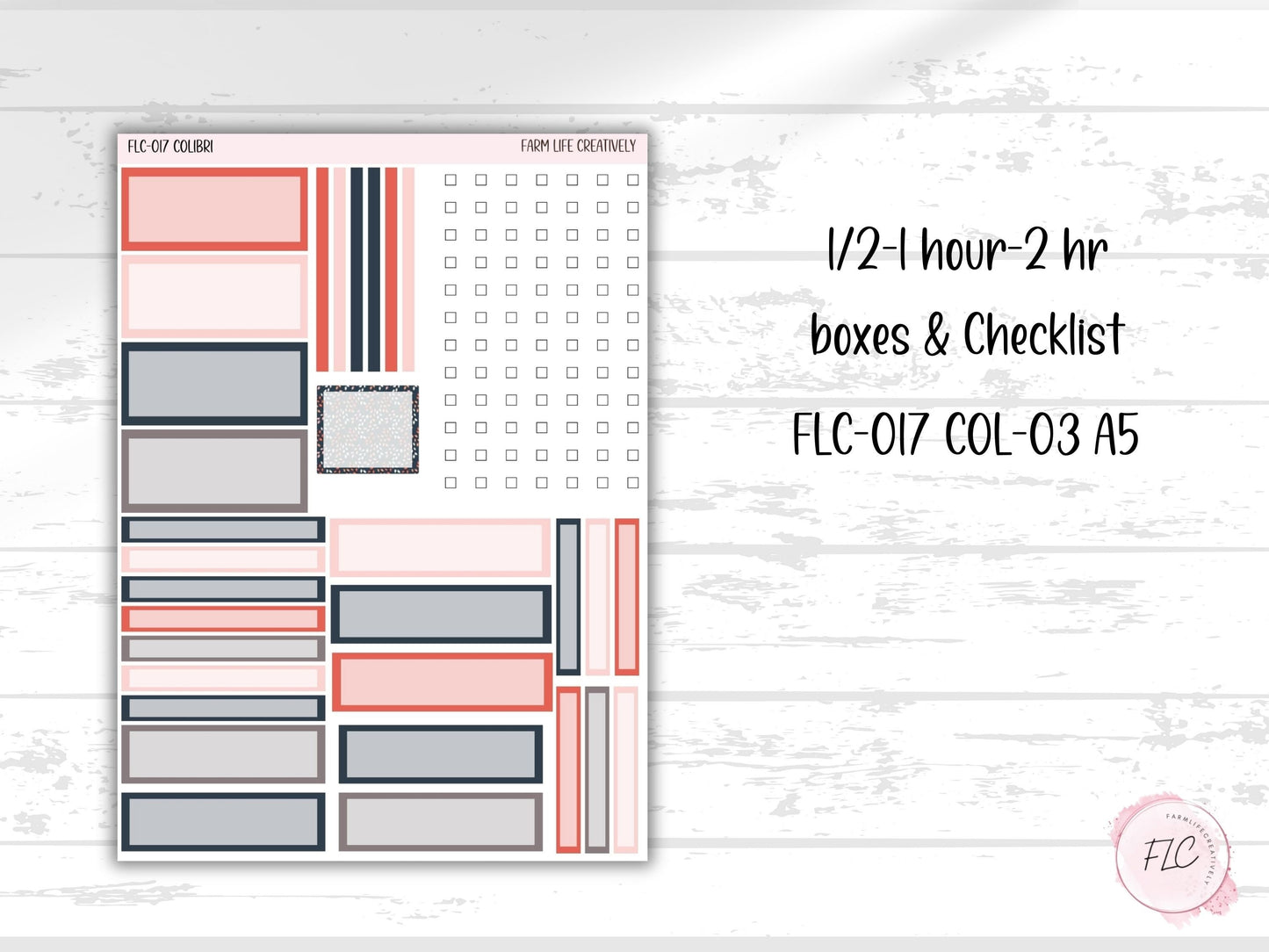 Colibri A5 Sticker Kit - Poppy