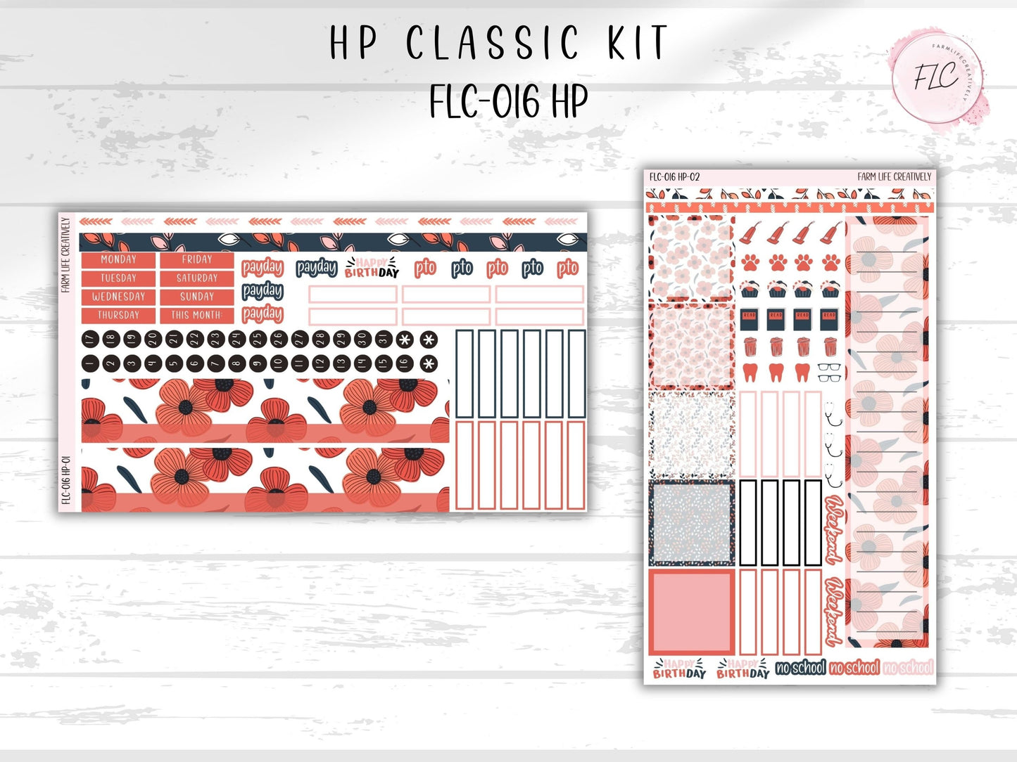 HP Classic Sticker Kit - Poppy