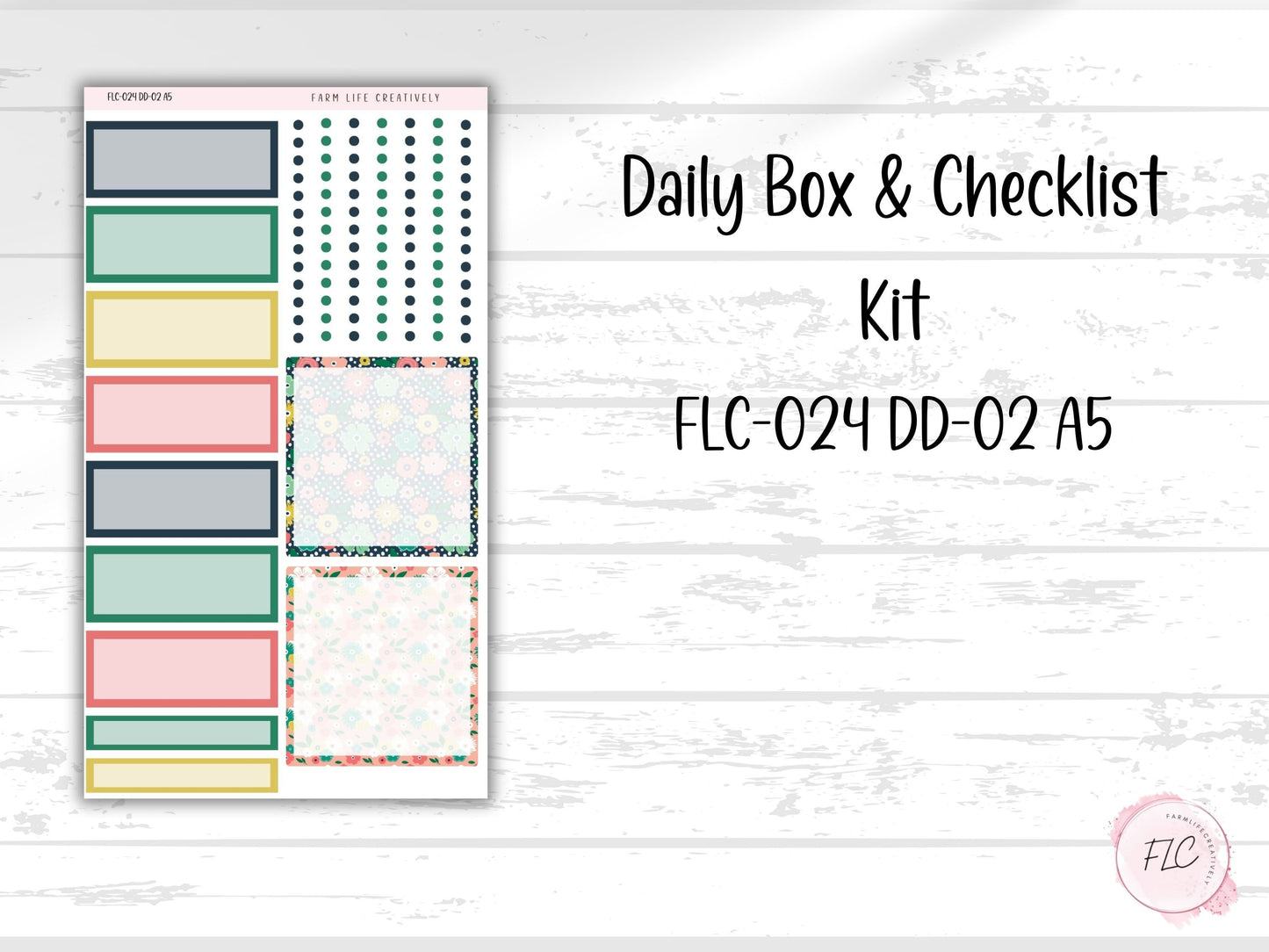 A5 Daily Duo Planner Sticker Kit - Bright Days