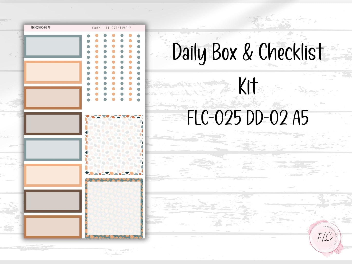 A5 Daily Duo Planner Sticker Kit - Pumpkins