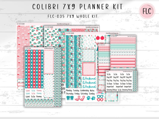 Colibri 7x9 Planner Stickers - Christmas Joy